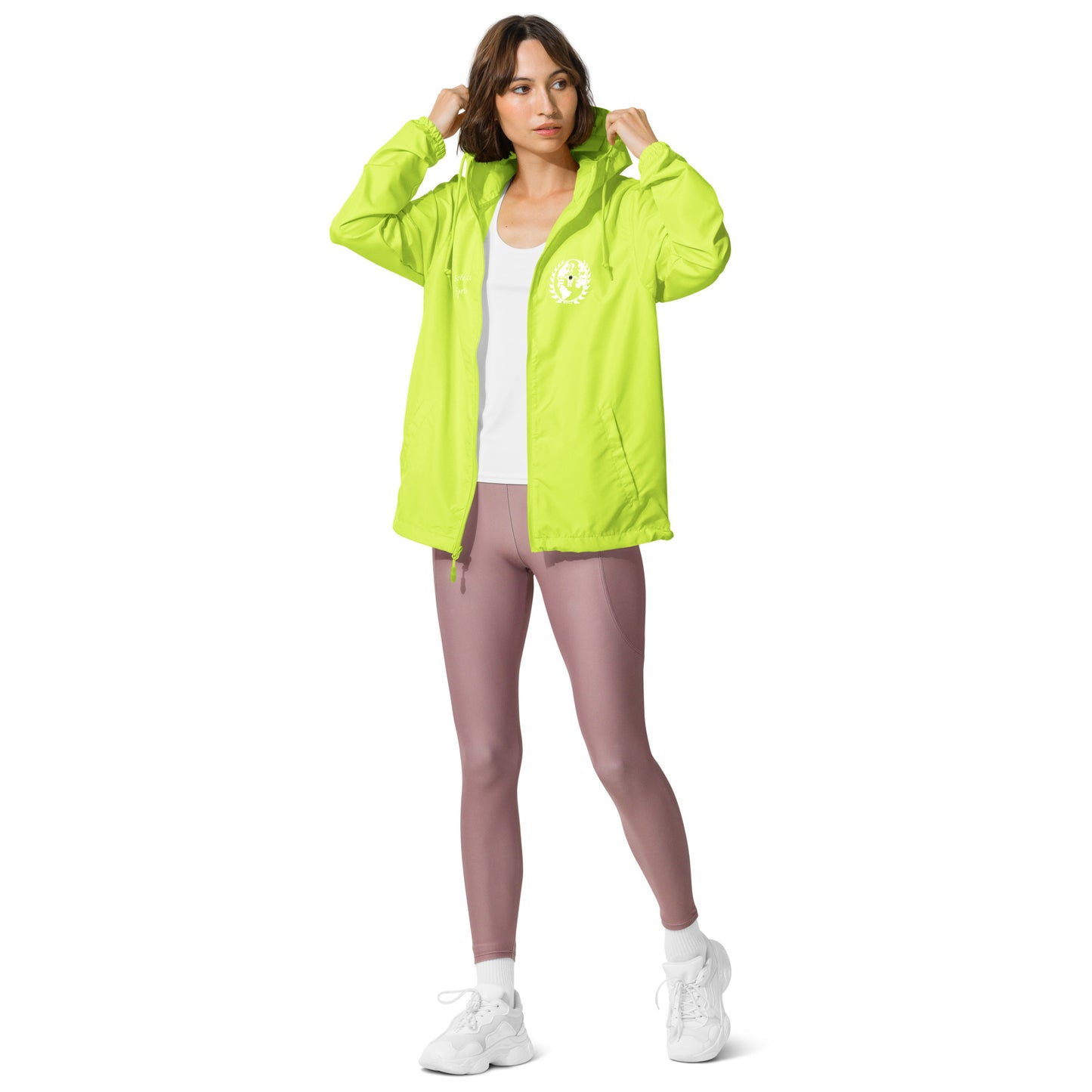 Women's lightweight zip up windbreaker